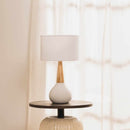 Baugo White Ceramic Table Lamp
