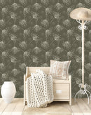 Stylish Brown Botanical Wallpaper Tasteful