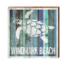 Windmark Beach, Florida Sea Turtle Wooden Sign | Wall Art Print on Real Wood