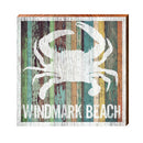 Windmark Beach, Florida Crab Wooden Sign | Wall Art Print on Real Wood