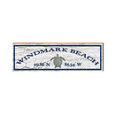 Windmark Beach Latitude Longitude | Wall Art Print on Real Wood