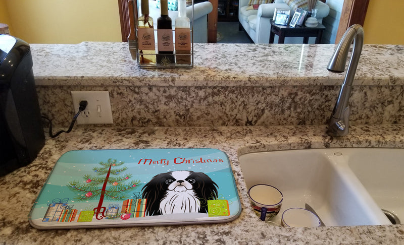 Christmas Tree and Japanese Chin Dish Drying Mat BB1602DDM