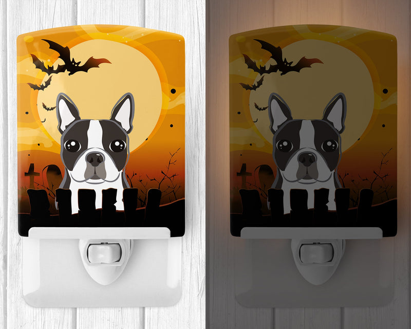 Halloween Boston Terrier Ceramic Night Light BB1761CNL