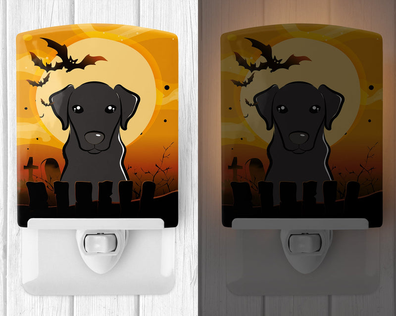 Halloween Black Labrador Ceramic Night Light BB1793CNL