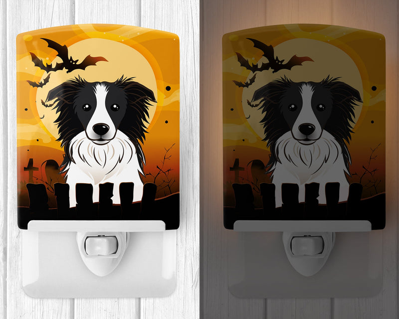 Halloween Border Collie Ceramic Night Light BB1799CNL