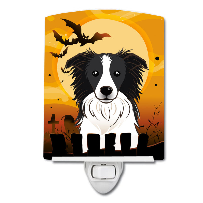 Halloween Border Collie Ceramic Night Light BB1799CNL