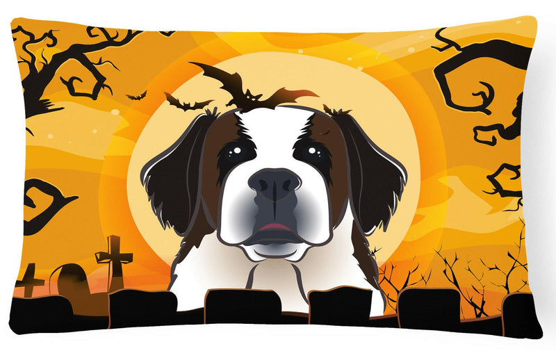 Halloween Saint Bernard Fabric Decorative Pillow BB1804PW1216