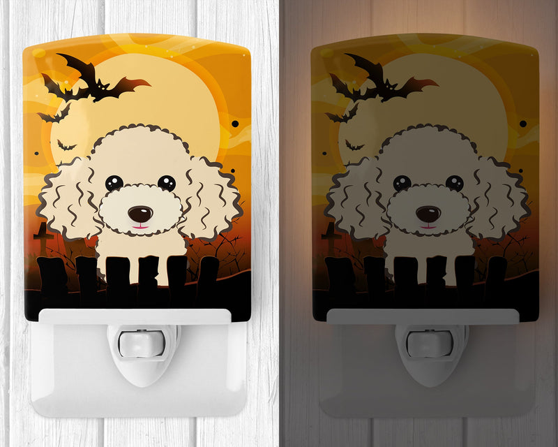 Halloween Buff Poodle Ceramic Night Light BB1816CNL