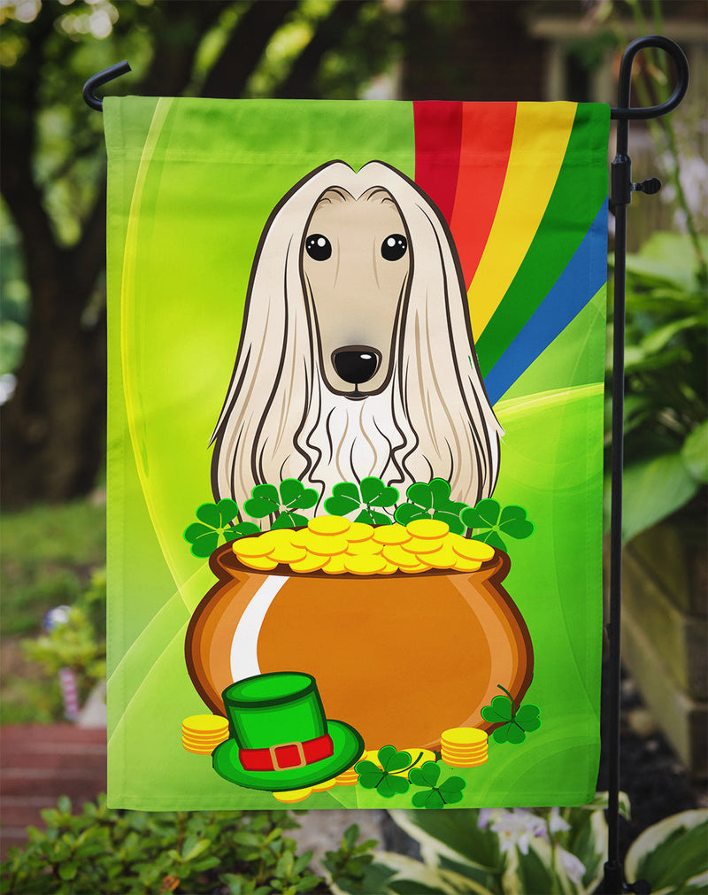 Afghan Hound St. Patrick's Day Flag Garden Size BB1988GF