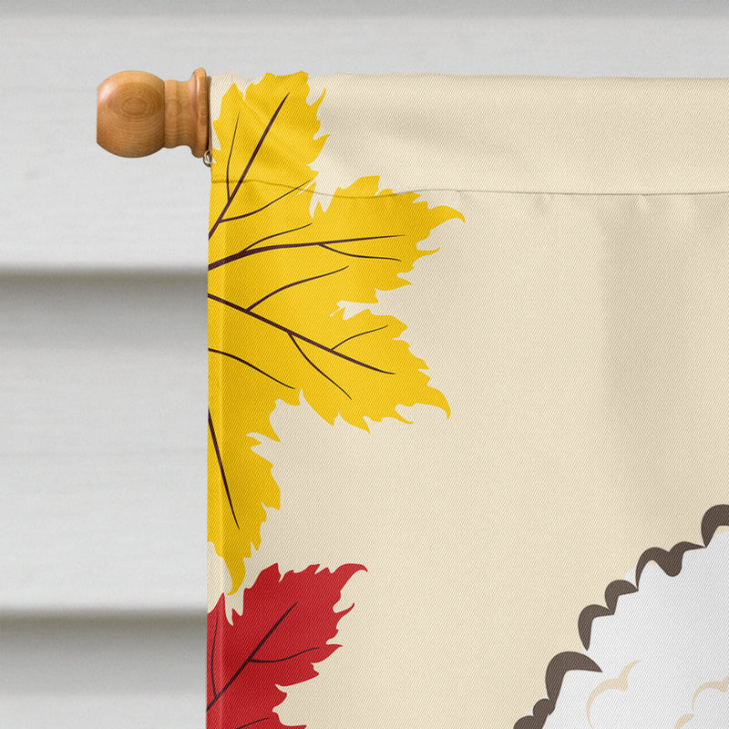 Bichon Frise Thanksgiving Flag Canvas House Size BB2023CHF