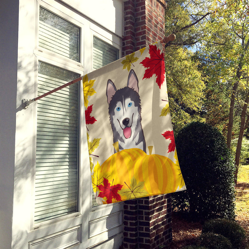 Alaskan Malamute Thanksgiving Flag Canvas House Size BB2024CHF