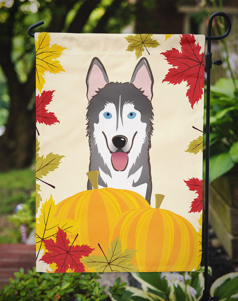 Alaskan Malamute Thanksgiving Flag Garden Size BB2024GF