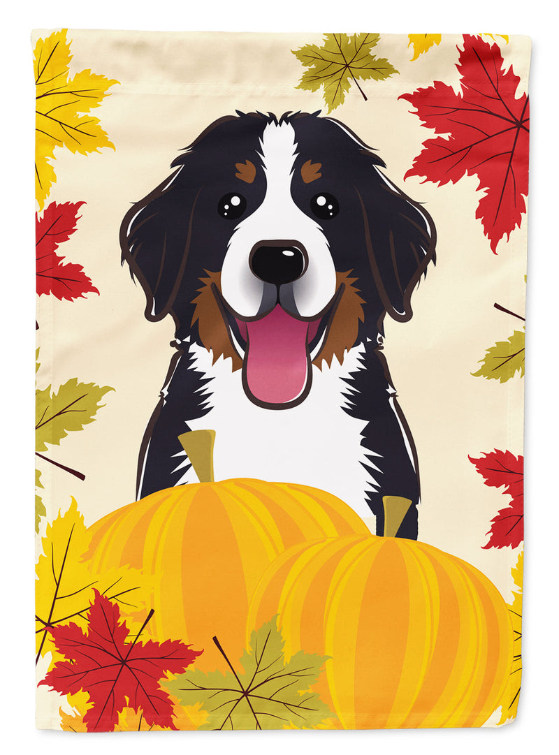 Bernese Mountain Dog Thanksgiving Flag Canvas House Size BB2043CHF