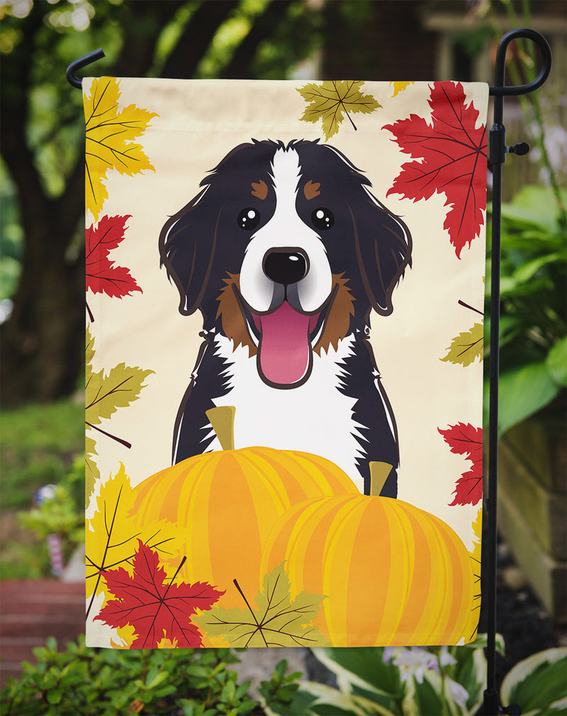 Bernese Mountain Dog Thanksgiving Flag Garden Size BB2043GF