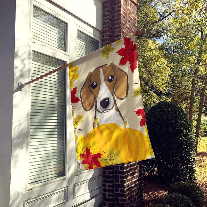 Beagle Thanksgiving Flag Canvas House Size BB2045CHF