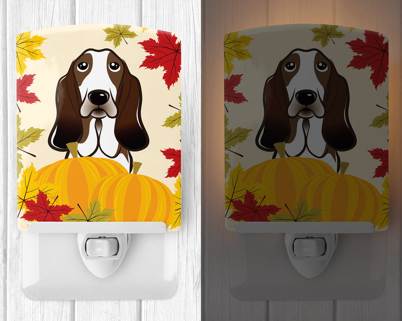 Basset Hound Thanksgiving Ceramic Night Light BB2049CNL