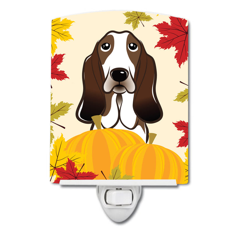 Basset Hound Thanksgiving Ceramic Night Light BB2049CNL