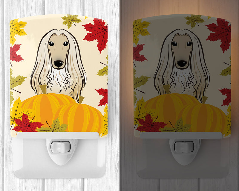 Afghan Hound Thanksgiving Ceramic Night Light BB2050CNL