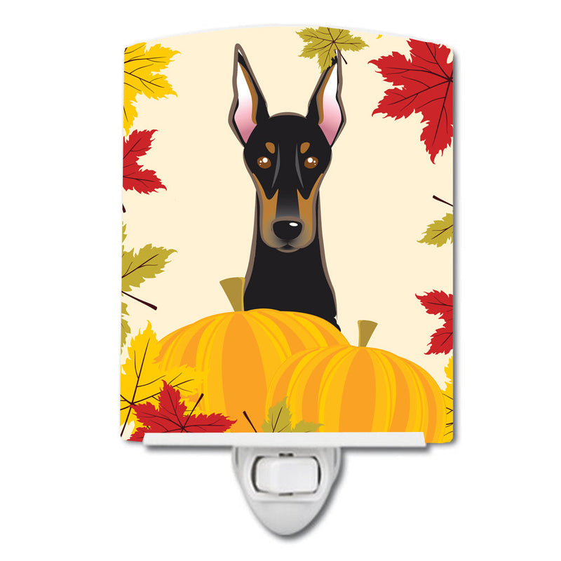 Doberman Thanksgiving Ceramic Night Light BB2051CNL