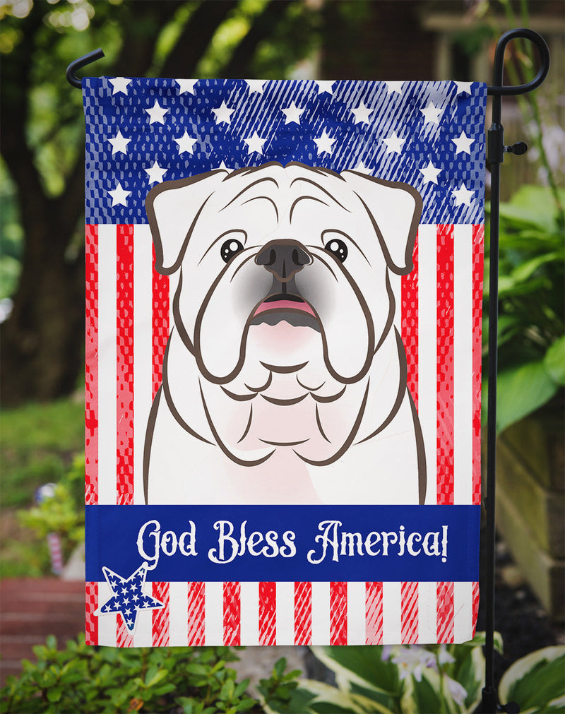 White English Bulldog  Flag Garden Size BB2150GF