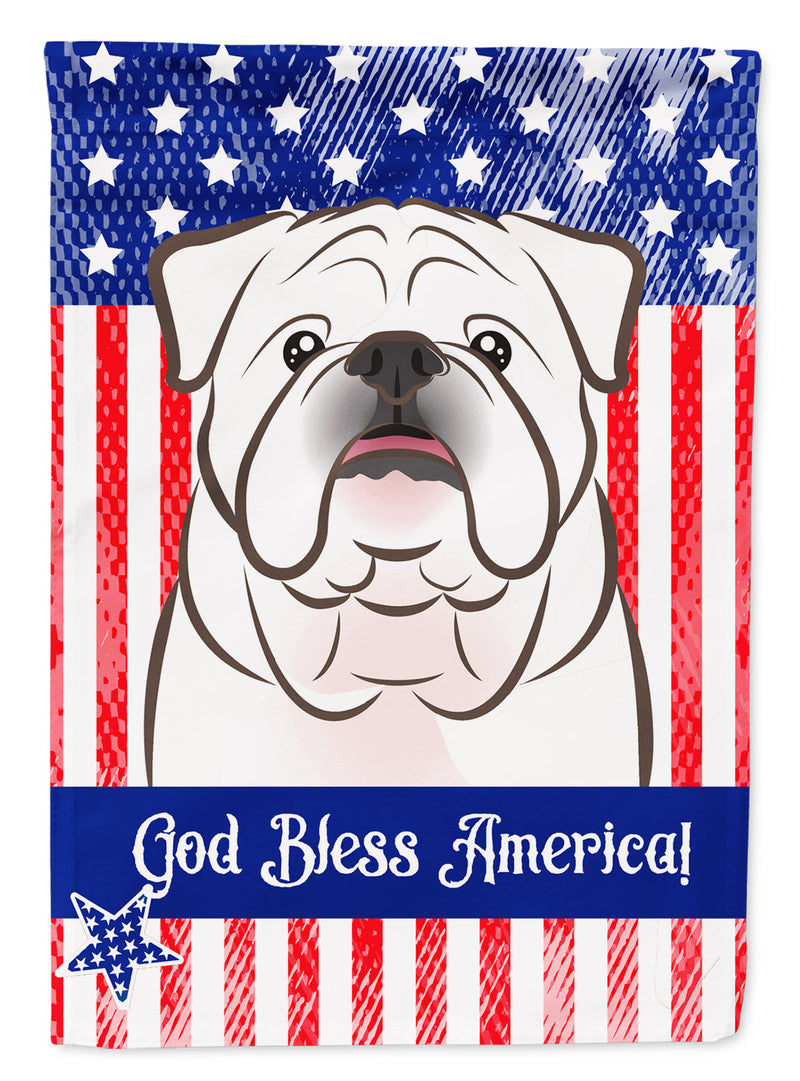 White English Bulldog  Flag Garden Size BB2150GF