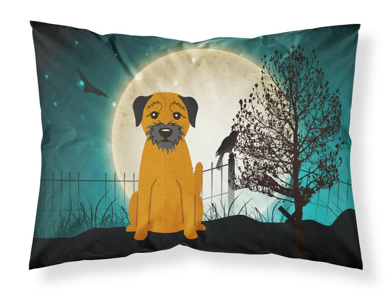 Halloween Scary Border Terrier Fabric Standard Pillowcase BB2229PILLOWCASE