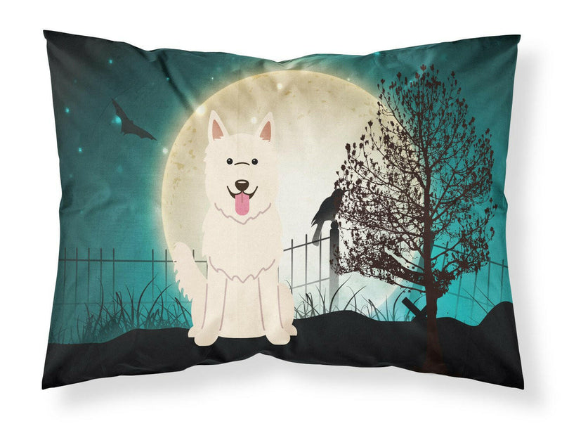 Halloween Scary White German Shepherd Fabric Standard Pillowcase BB2235PILLOWCASE