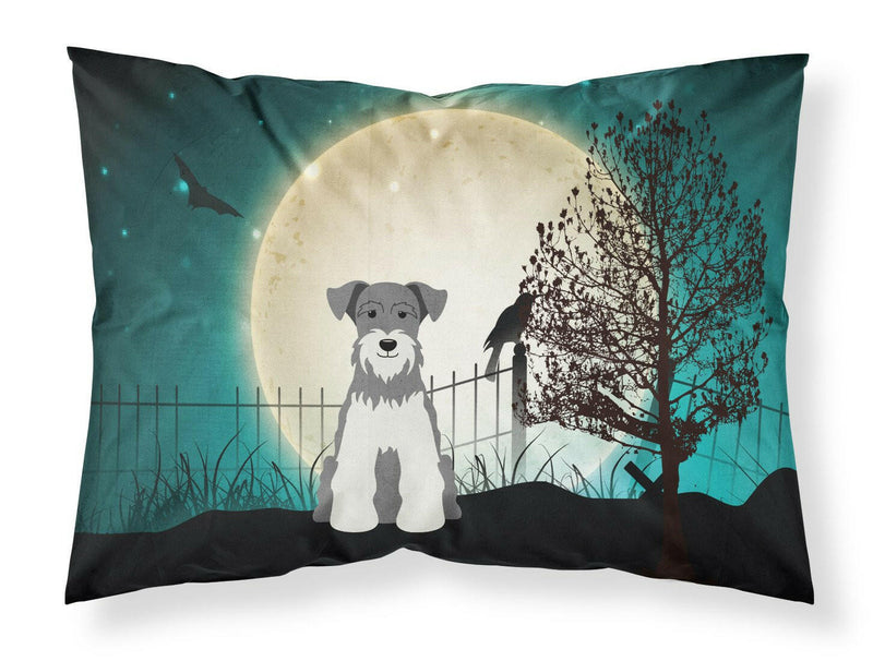 Halloween Scary Miniature Schanuzer Salt and Pepper Fabric Standard Pillowcase BB2244PILLOWCASE