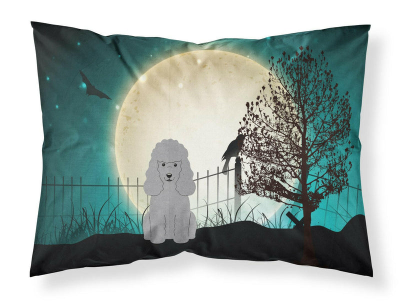 Halloween Scary Poodle Silver Fabric Standard Pillowcase BB2258PILLOWCASE