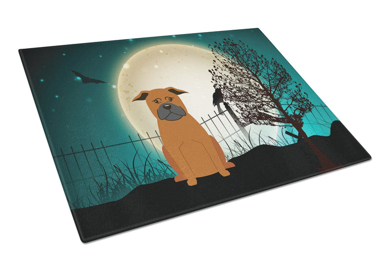 Halloween Scary Chinese Chongqing Dog Glass Cutting Board Large BB2301LCB