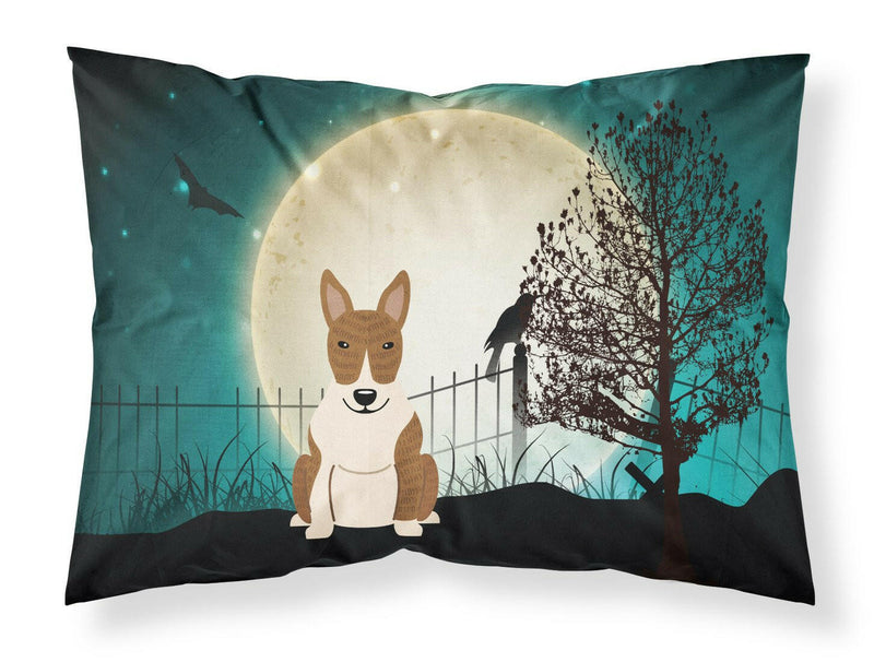 Halloween Scary Bull Terrier Brindle Fabric Standard Pillowcase BB2327PILLOWCASE