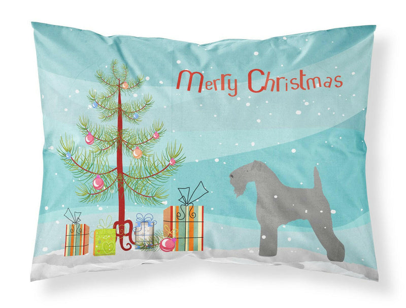 Kerry Blue Terrier Merry Christmas Tree Fabric Standard Pillowcase BB2910PILLOWCASE