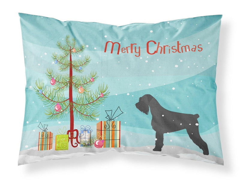 Giant Schnauzer Merry Christmas Tree Fabric Standard Pillowcase BB2991PILLOWCASE