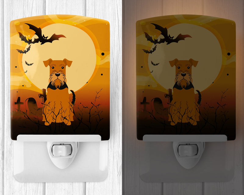 Halloween Airedale Ceramic Night Light BB4307CNL