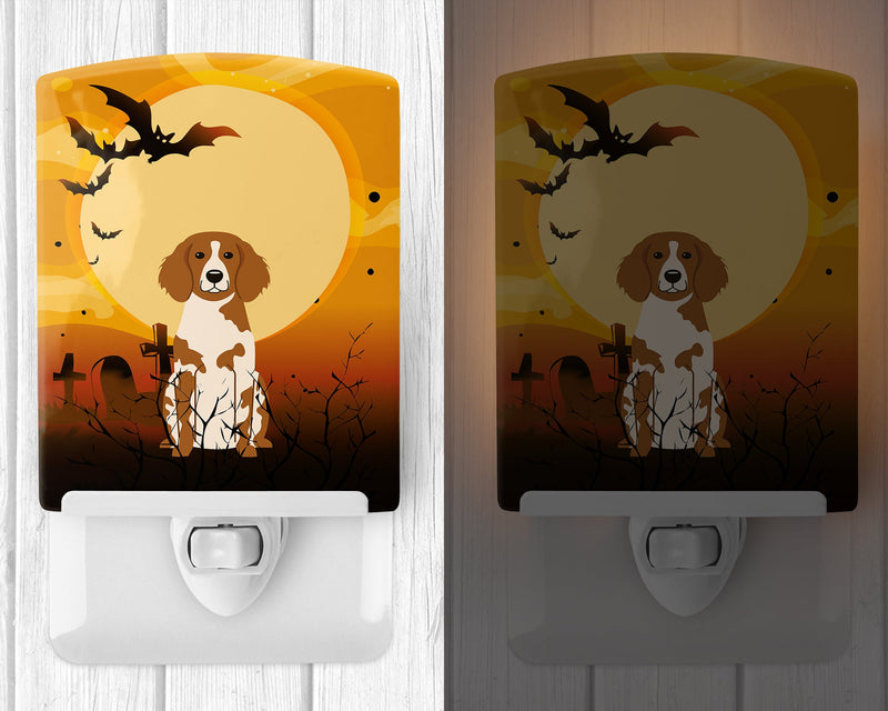 Halloween Brittany Spaniel Ceramic Night Light BB4338CNL