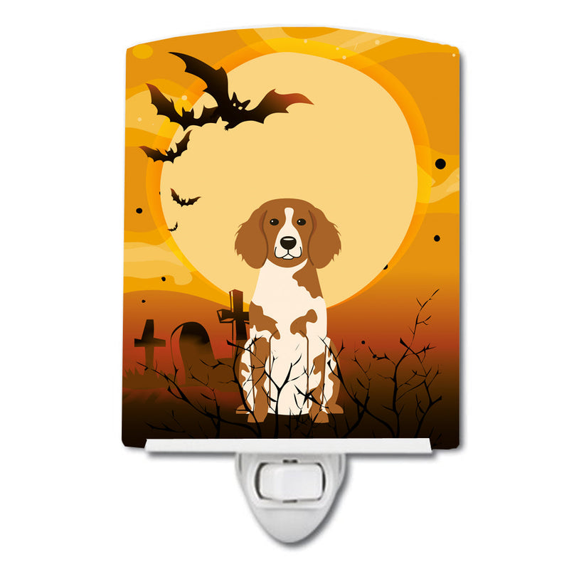 Halloween Brittany Spaniel Ceramic Night Light BB4338CNL