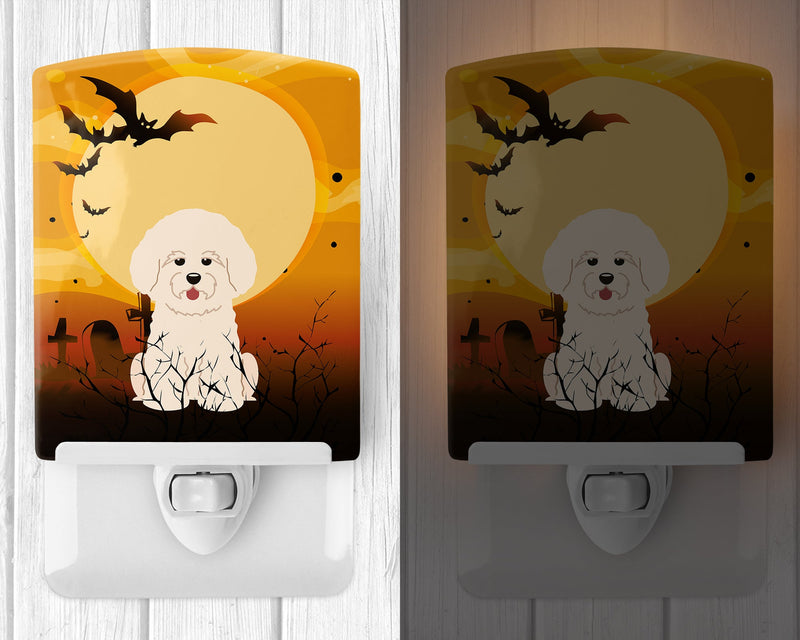 Halloween Bichon Frise Ceramic Night Light BB4341CNL