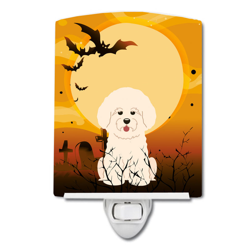 Halloween Bichon Frise Ceramic Night Light BB4341CNL