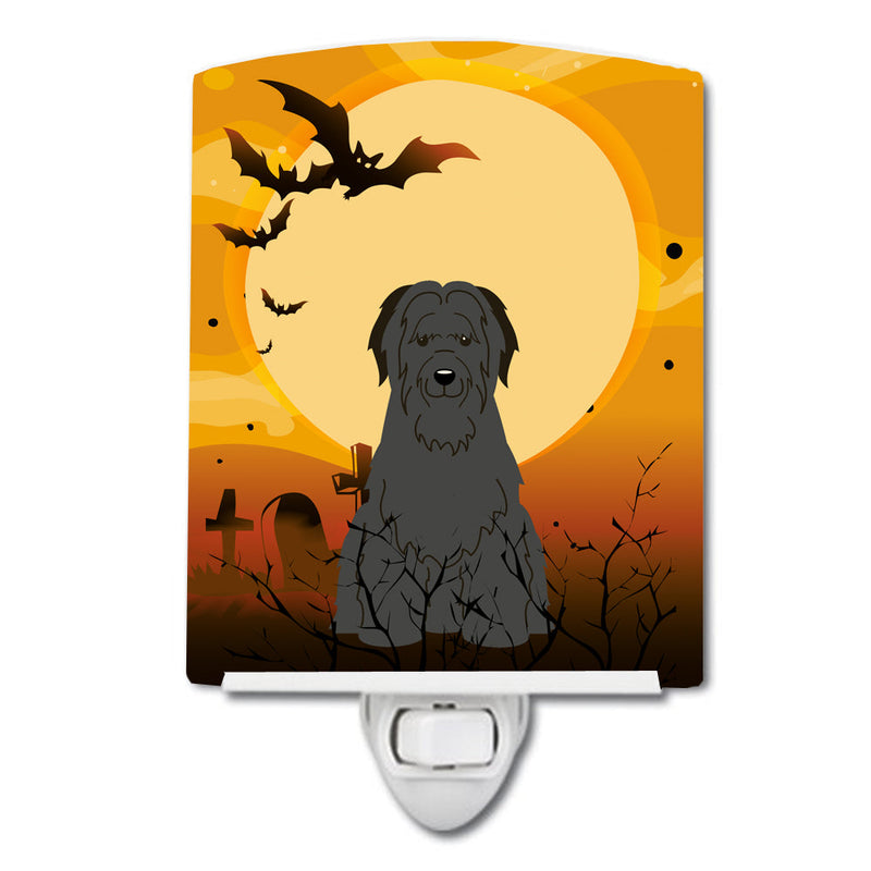 Halloween Briard Black Ceramic Night Light BB4347CNL