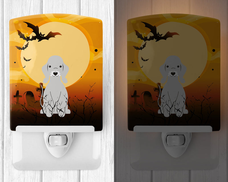 Halloween Bedlington Terrier Blue Ceramic Night Light BB4356CNL