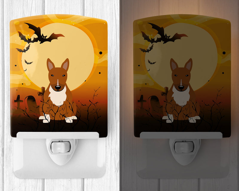 Halloween Bull Terrier Red Ceramic Night Light BB4400CNL