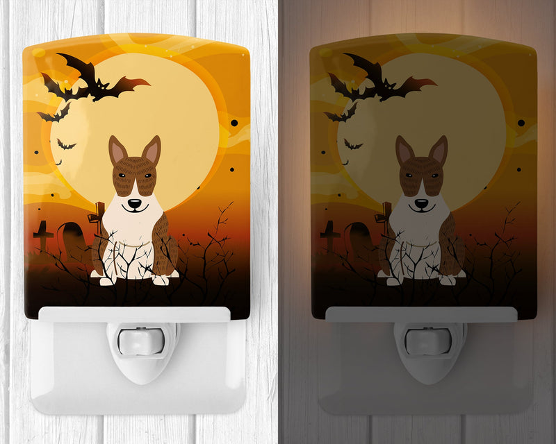 Halloween Bull Terrier Brindle Ceramic Night Light BB4403CNL