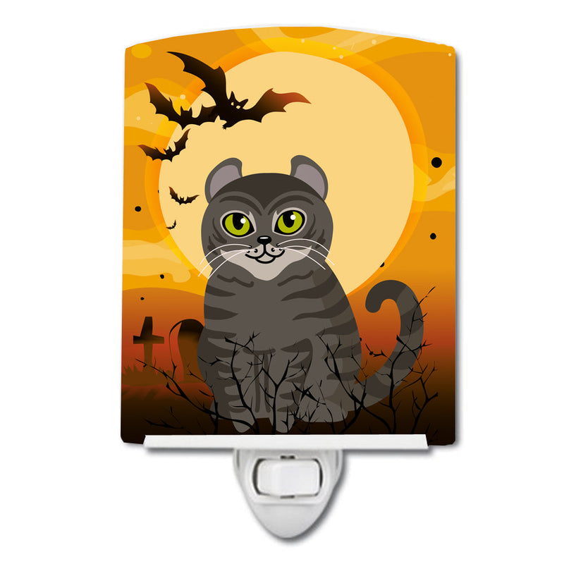 Halloween American Curl Cat Ceramic Night Light BB4437CNL