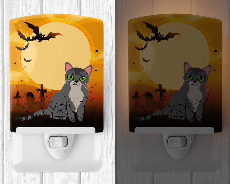 Halloween Asian Cat Ceramic Night Light BB4439CNL