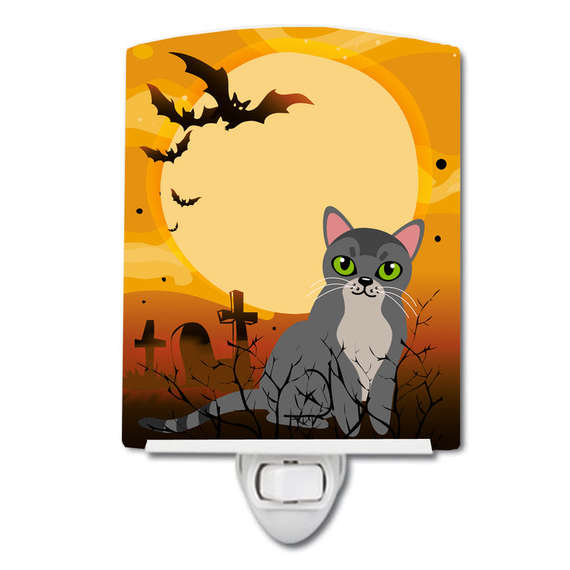 Halloween Asian Cat Ceramic Night Light BB4439CNL