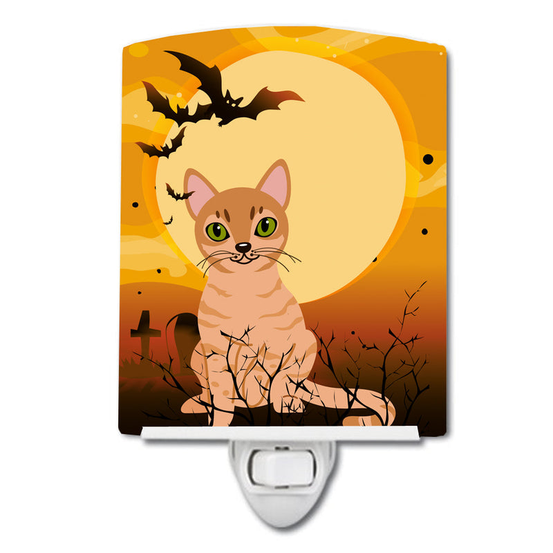 Halloween Australian Mist Cat Ceramic Night Light BB4440CNL