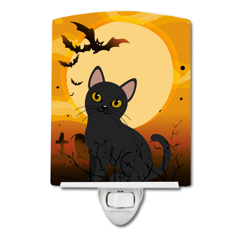 Halloween Bombay Cat Ceramic Night Light BB4442CNL