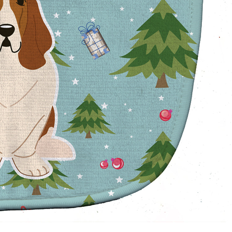 Christmas Basset Hound Baby Bib BB4681BIB