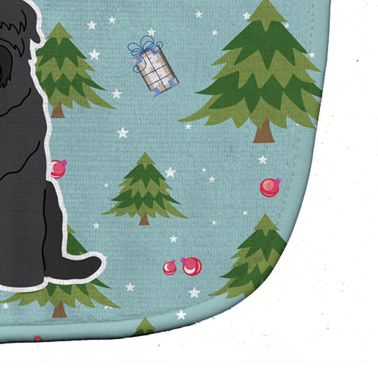 Christmas Black Russian Terrier Baby Bib BB4686BIB