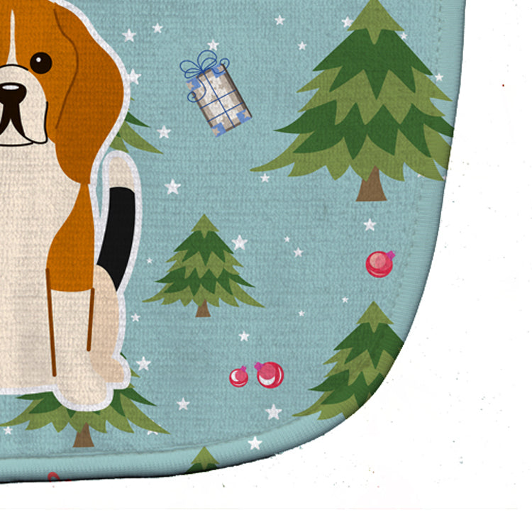 Christmas Beagle Tricolor Baby Bib BB4700BIB